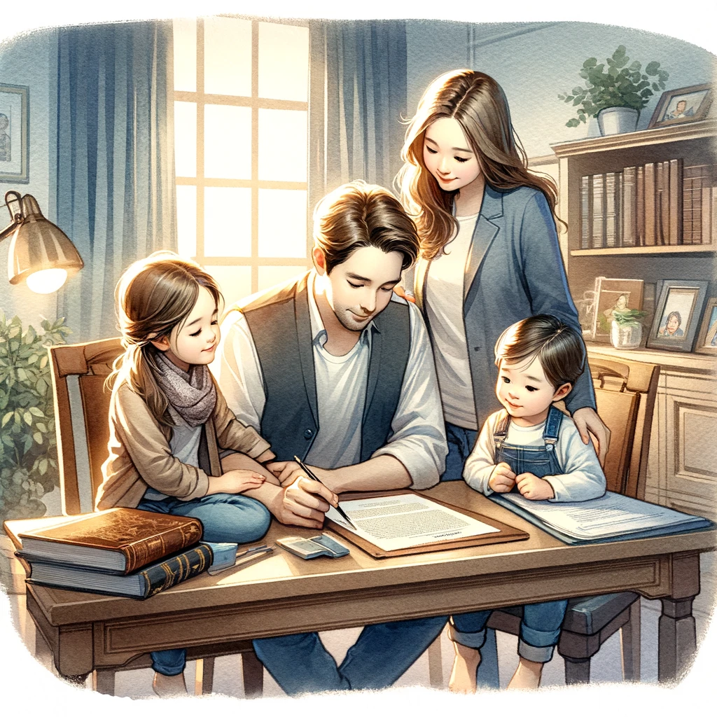 estate planning is essential, especially for young families in texas, dall·e