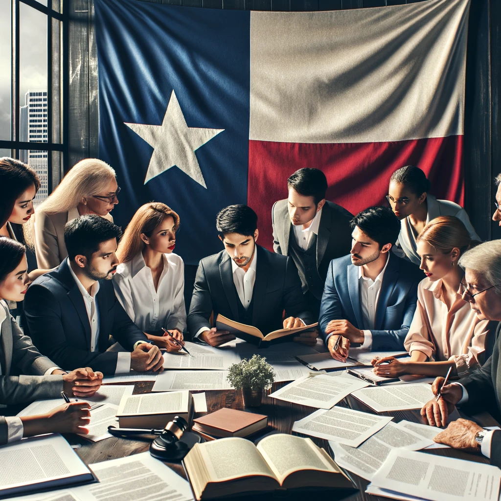 navigating inheritance law with an expert texas attorney, dall·e