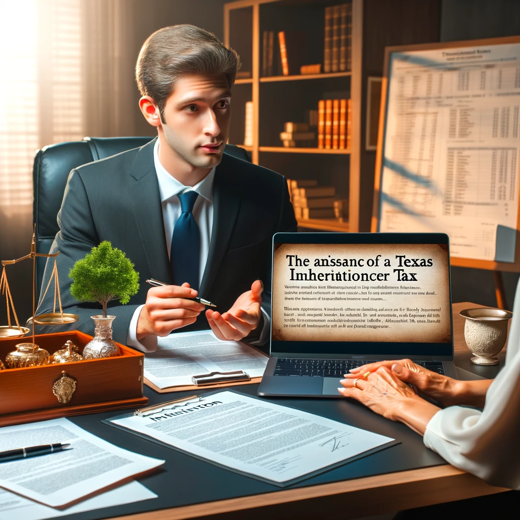 navigating inheritance law with an expert texas attorney, dall·e
