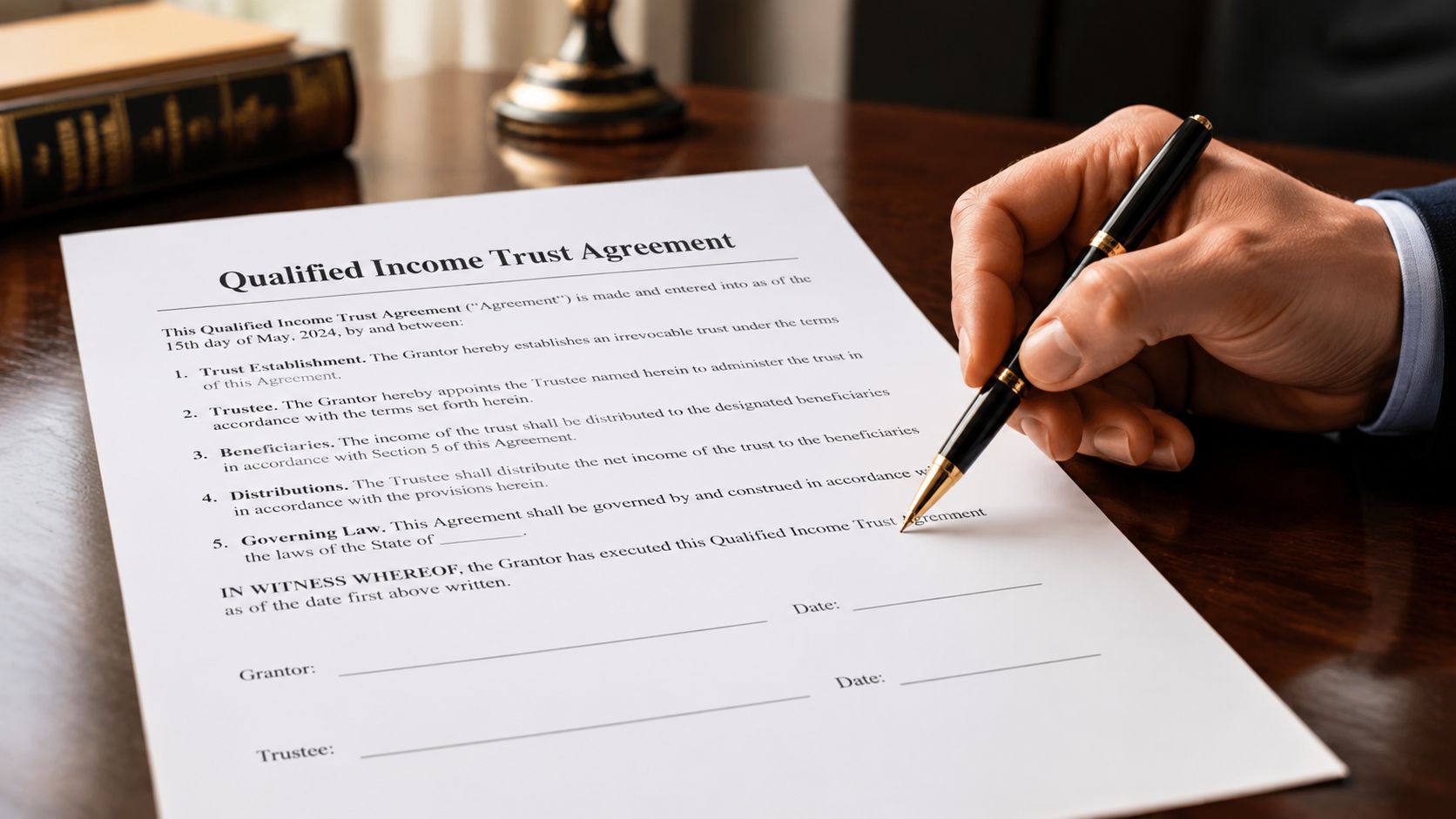 Qit Paperwork Example Qualified Income Trust in Texas: A 2026 Guide